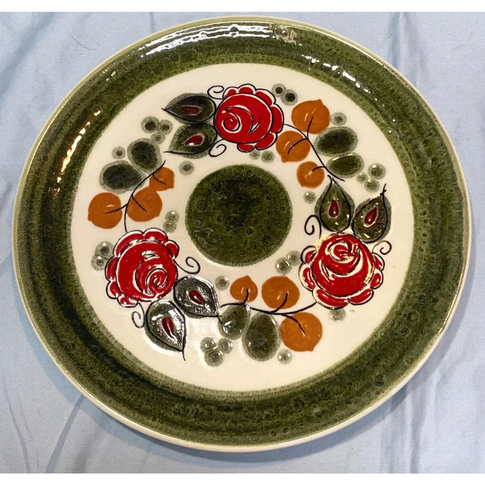 c 1950 SMF Schramberger Tirol 3 Luncheon Plates 